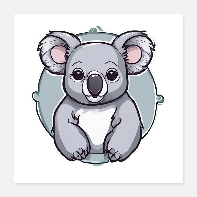 Bébé koala Poster 40 x 40 cm