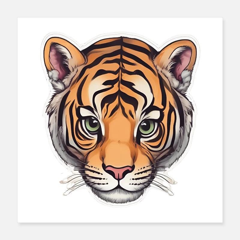 bébé tigre 2 Poster 40 x 40 cm