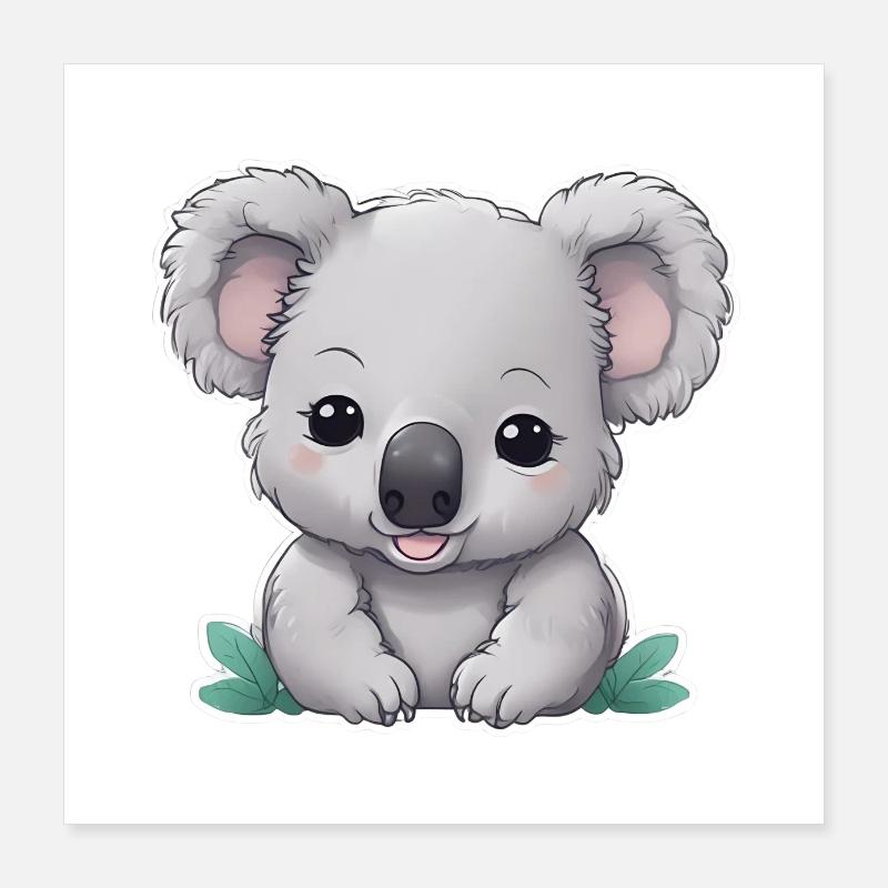 BÉBÉ KOALA 5 Poster 40 x 40 cm