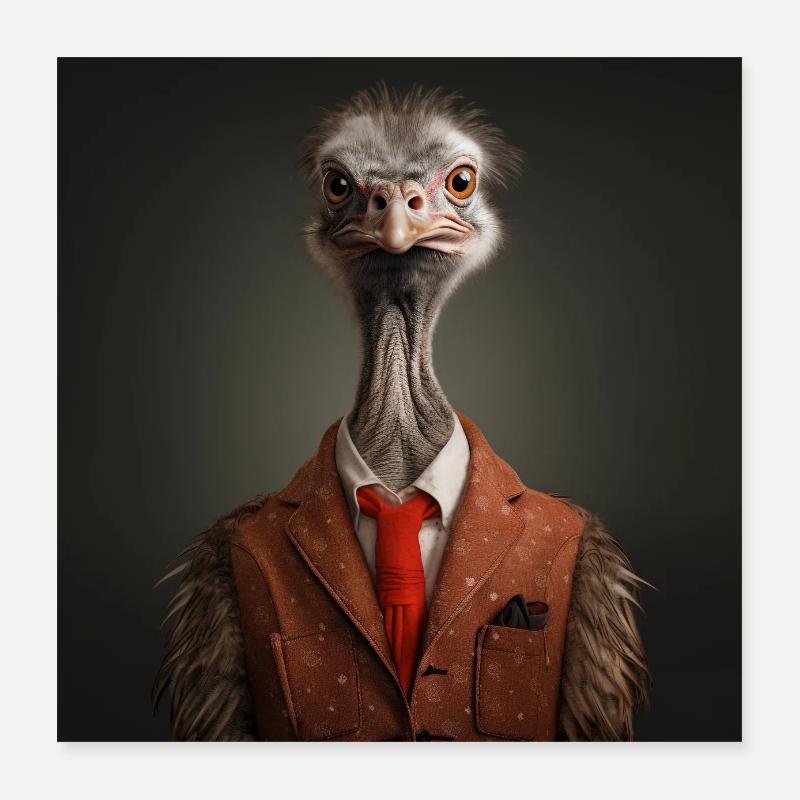 Strauss dans le Sacko Poster 40 x 40 cm