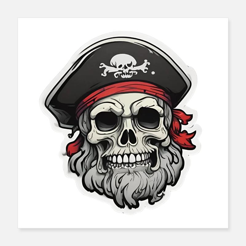 PIRATE 1 Poster 40 x 40 cm