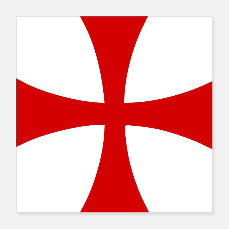 Croix de Jérusalem Croix de Jérusalem Poster 40 x 40 cm