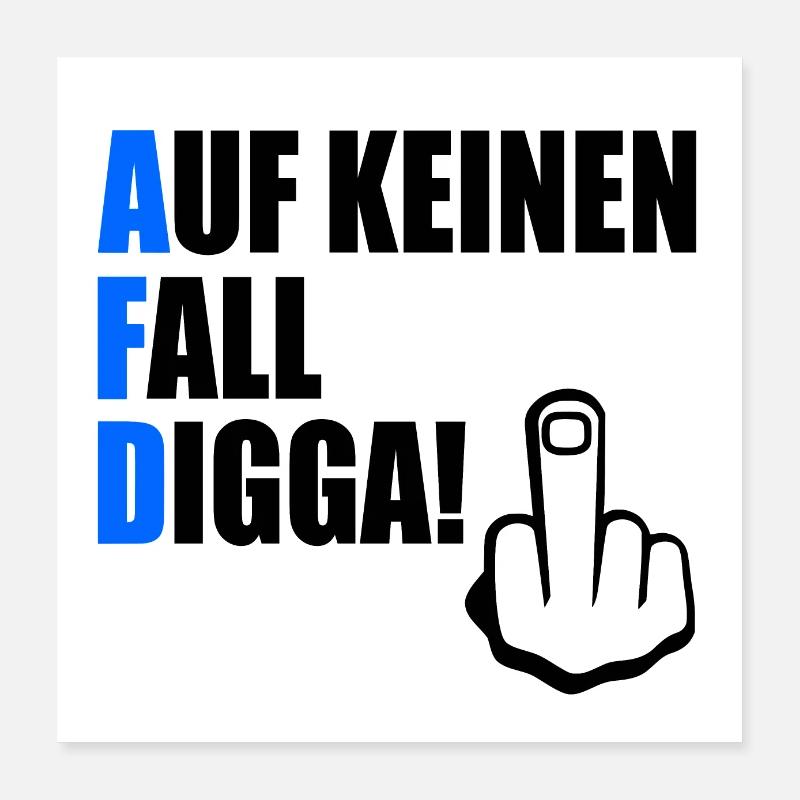 Certainement pas digga Poster 40 x 40 cm