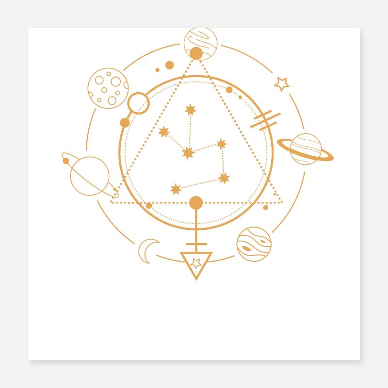 Cosmic Geometry Poster 16" x 16" (40x40 cm)