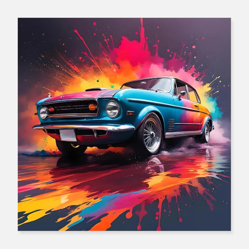 Automobil Poster 40x40 cm