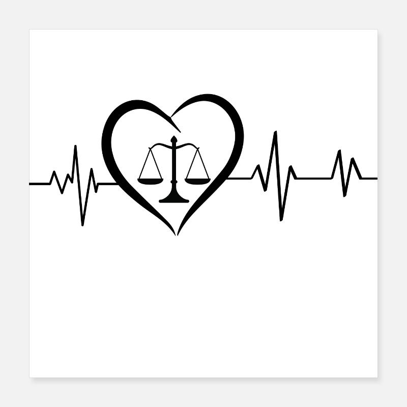 Swaying heartbeat Poster 16" x 16" (40x40 cm)