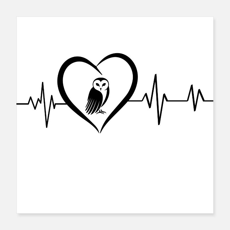 Nice heartbeat Poster 16" x 16" (40x40 cm)
