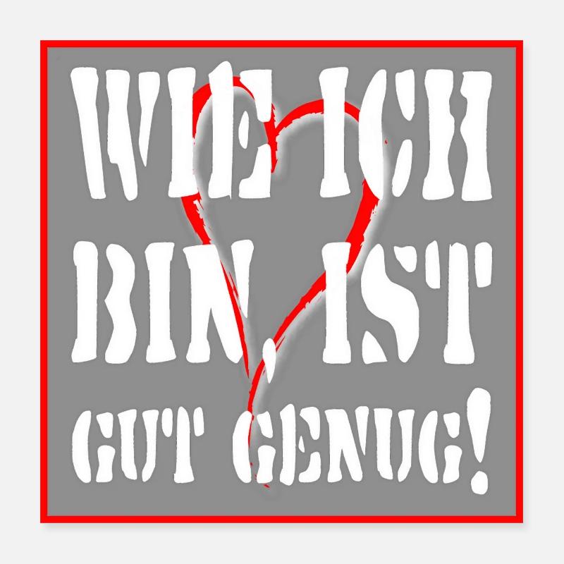 wieich Poster 40x40 cm