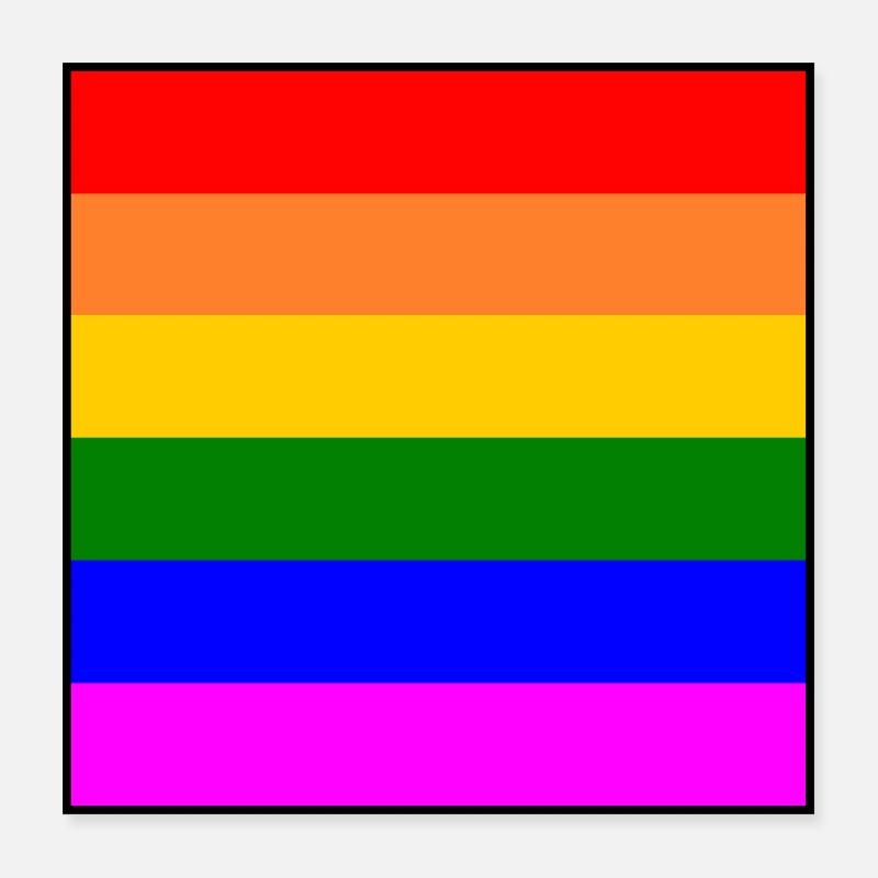 Arc-en-ciel Poster 40 x 40 cm