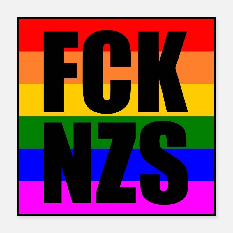 Fck nzs Poster 40x40 cm