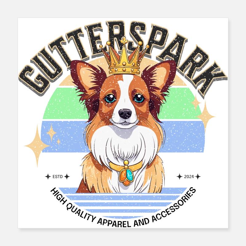 Gouttière Design Papillon Poster 40 x 40 cm