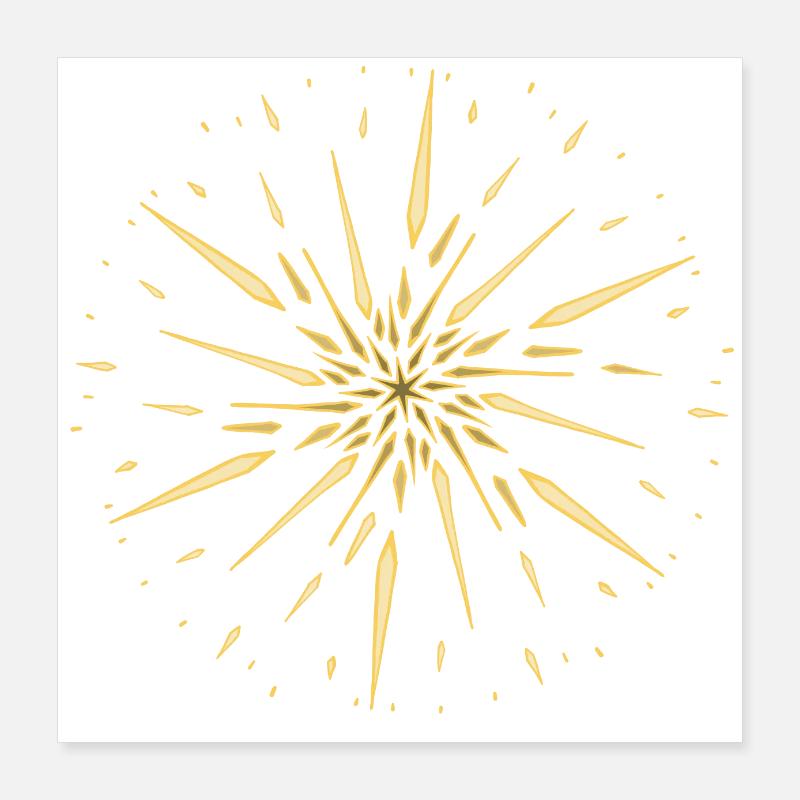 Eclats de soleil Poster 40 x 40 cm