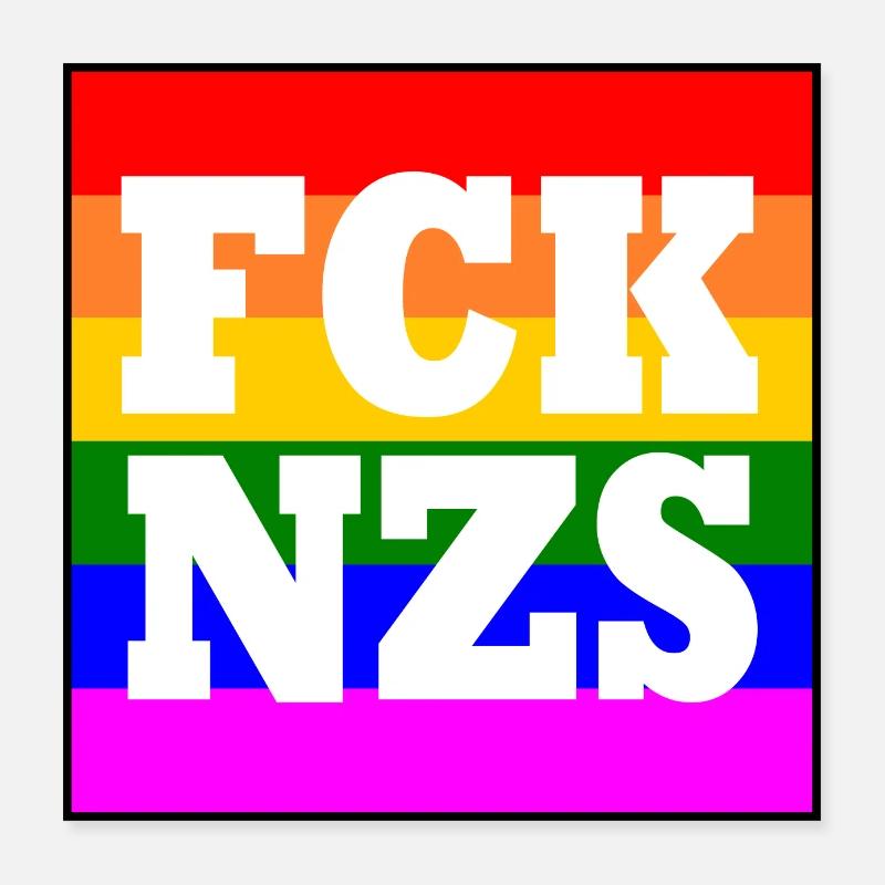 Fck nzs Poster 40 x 40 cm