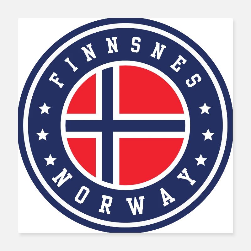 Finnsnes, Norwegen Poster 40x40 cm