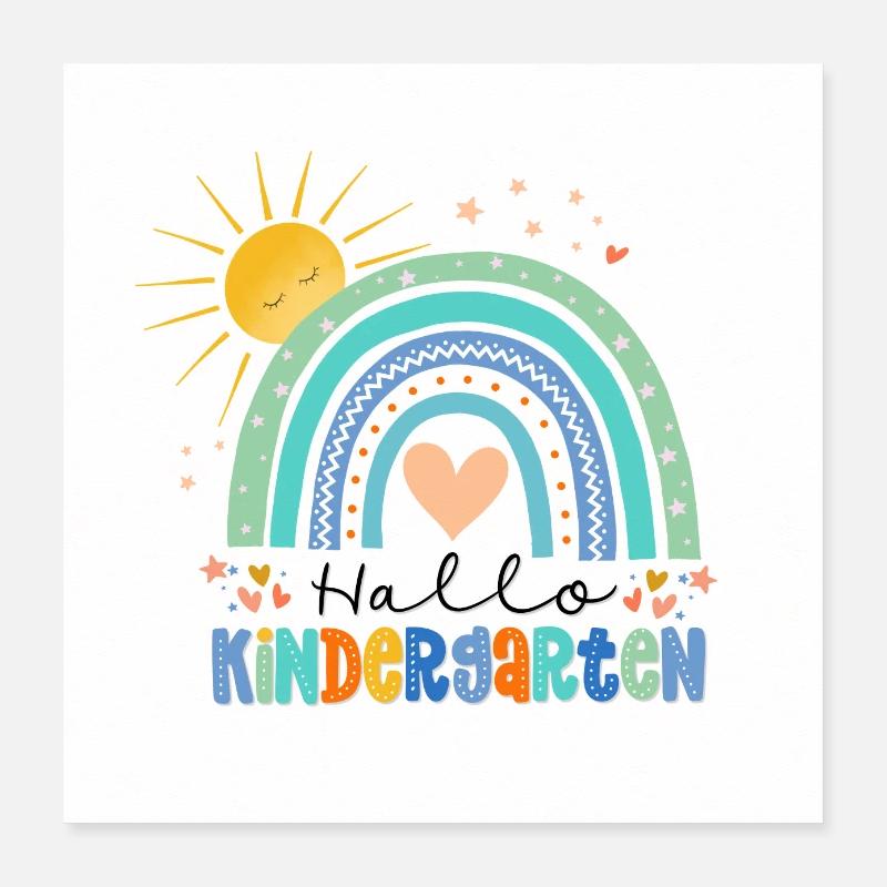 École maternelle Poster 40 x 40 cm