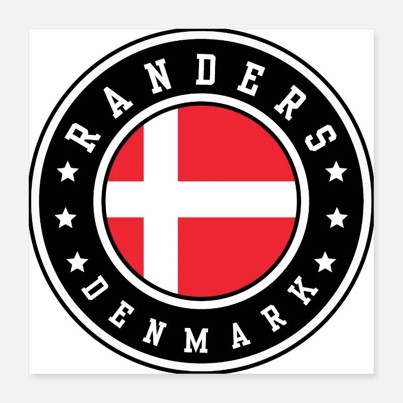Randers Denmark Poster 16" x 16" (40x40 cm)