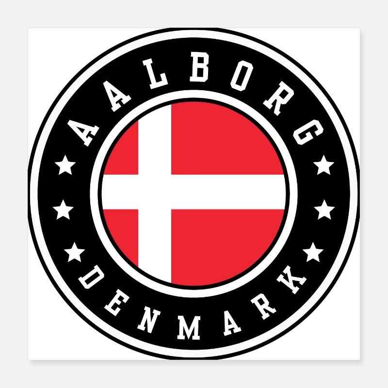 Aalborg Denmark Poster 16" x 16" (40x40 cm)