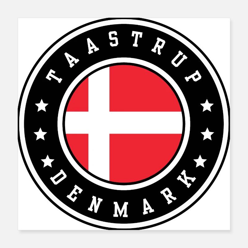 Taastrup Denmark Poster 16" x 16" (40x40 cm)