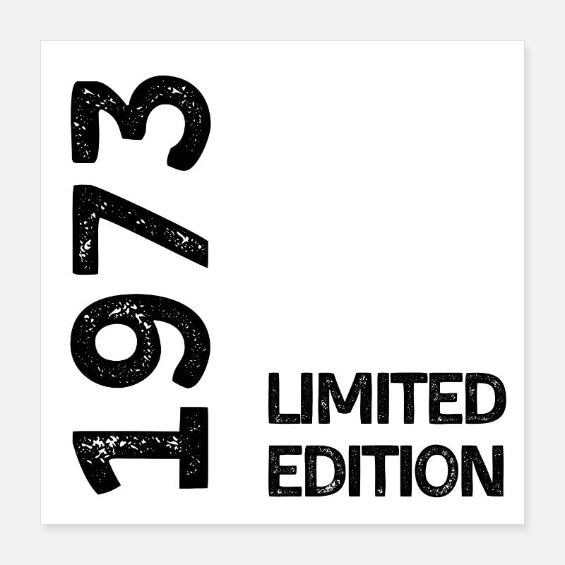 1973 limited edition Poster 40 x 40 cm