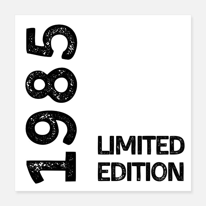 1985 limited edition Poster 40 x 40 cm