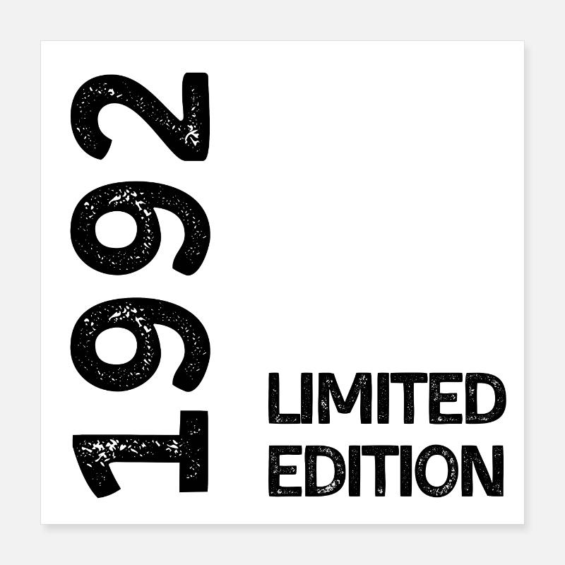 Limitierte Auflage 1992 Poster 40x40 cm