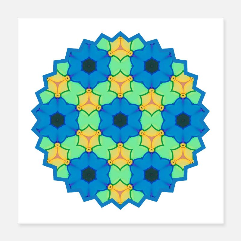 Perfekte Symmetrie Poster 40x40 cm