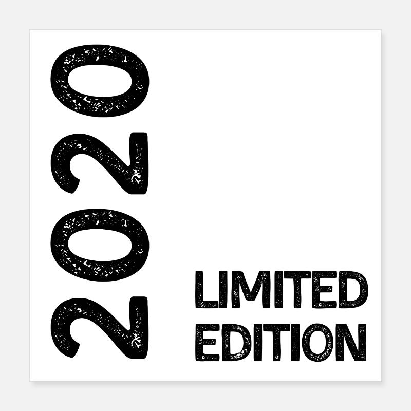 2020 Limitierte Auflage Poster 40x40 cm