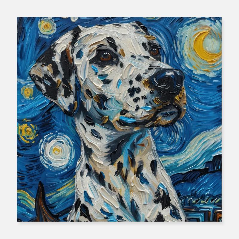 Dalmate Poster 40 x 40 cm