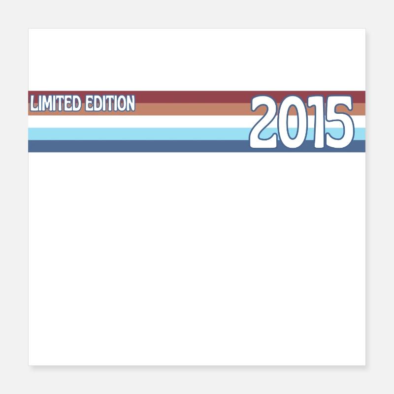 Retro 2015 Limitierte Auflage Poster 40x40 cm