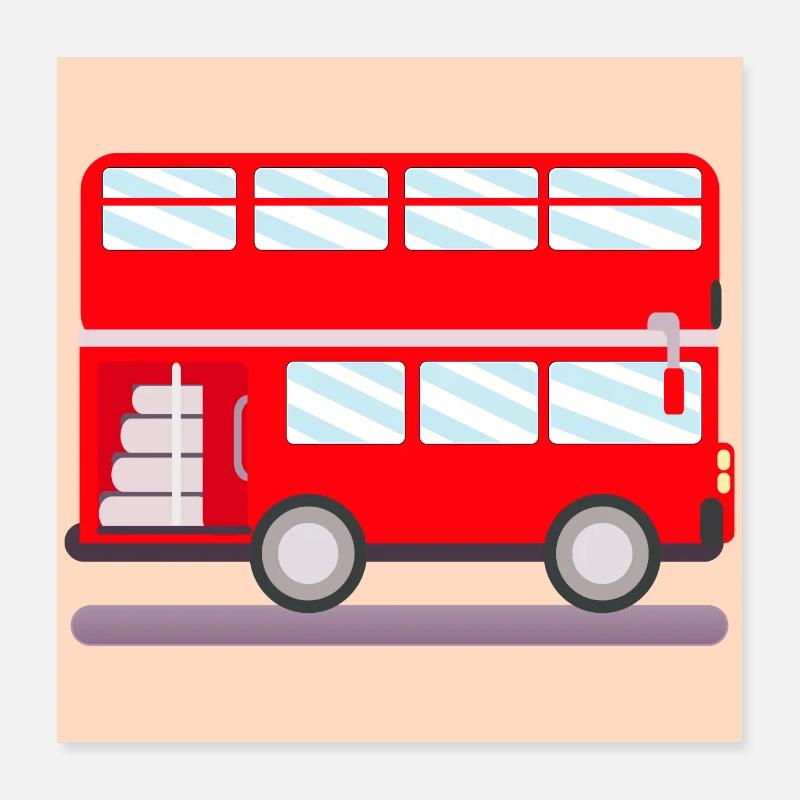 CHAUFFEUR DE BUS Poster 40 x 40 cm