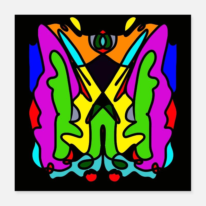 Colorful abstract design Poster 16" x 16" (40x40 cm)