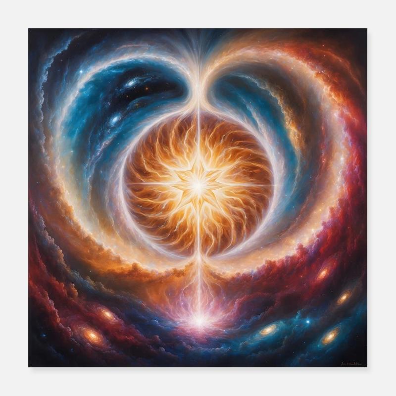 Spectacle paradisiaque Poster 40 x 40 cm