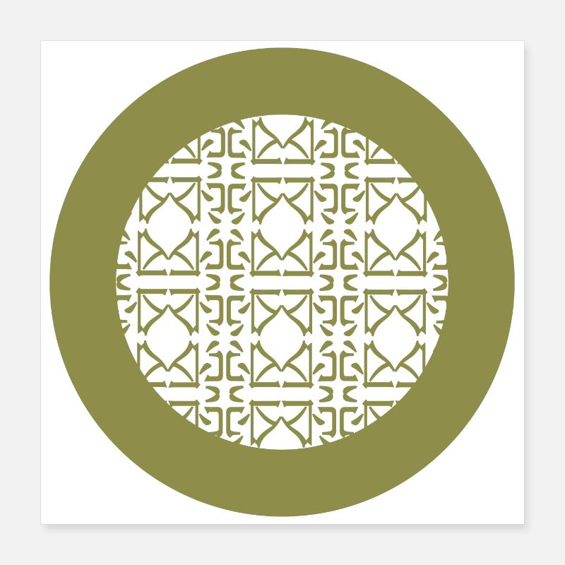 Décor circulaire Poster 40 x 40 cm