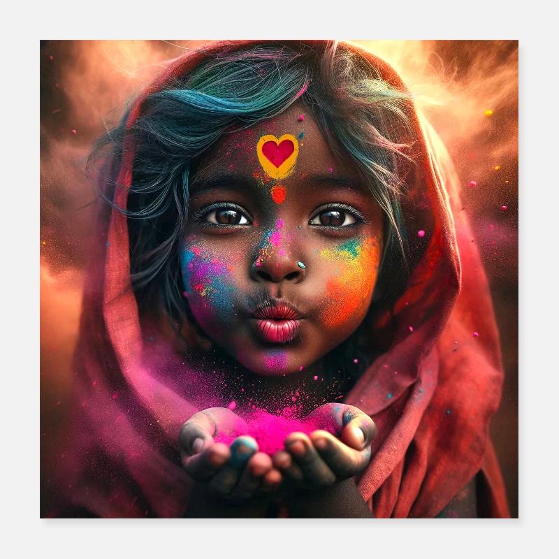 Souffle d'Amour Poster 40 x 40 cm