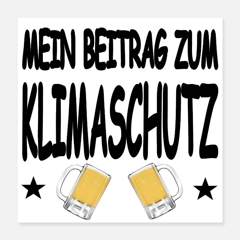 Klimaschutz Poster 40x40 cm