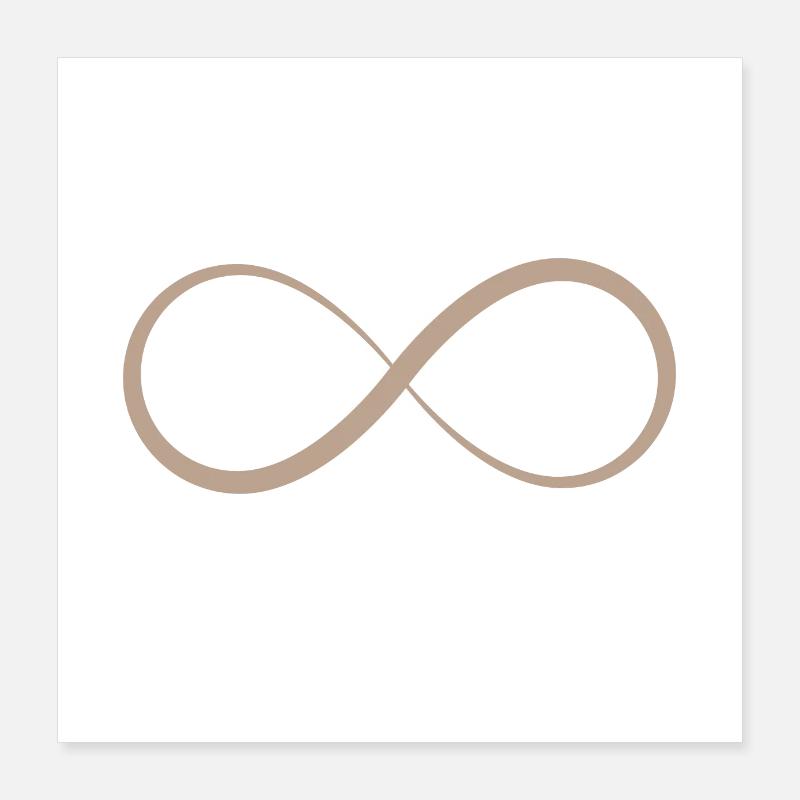 Infinite letter Poster 16" x 16" (40x40 cm)