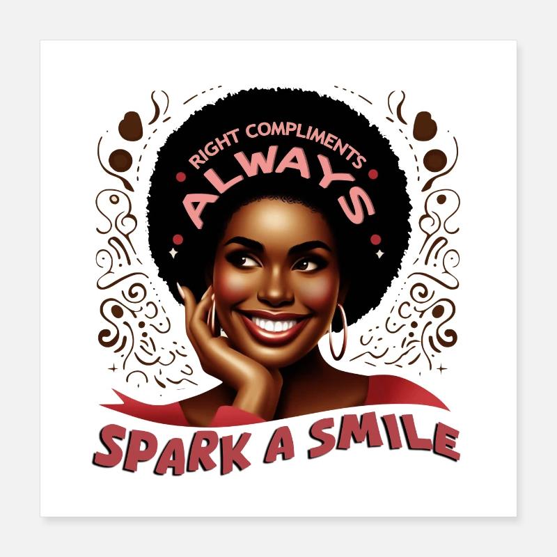 SPARK A SMILE Poster 40 x 40 cm