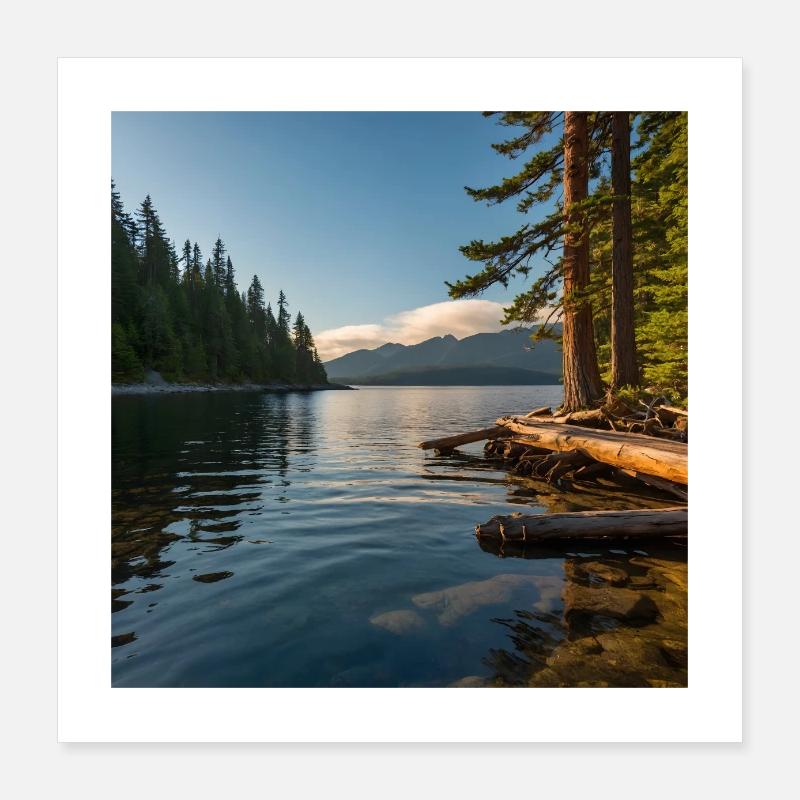 L’horizon de l’aigle Poster 40 x 40 cm