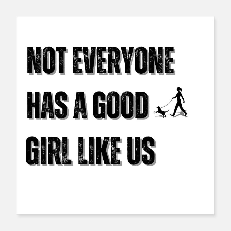 Gutes Mädchen Poster 40x40 cm