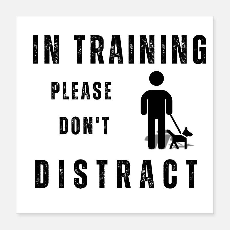 Dog training Poster 16" x 16" (40x40 cm)