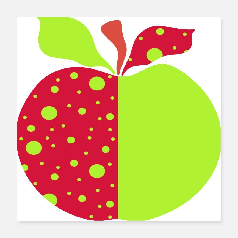 Apfel Poster 40x40 cm