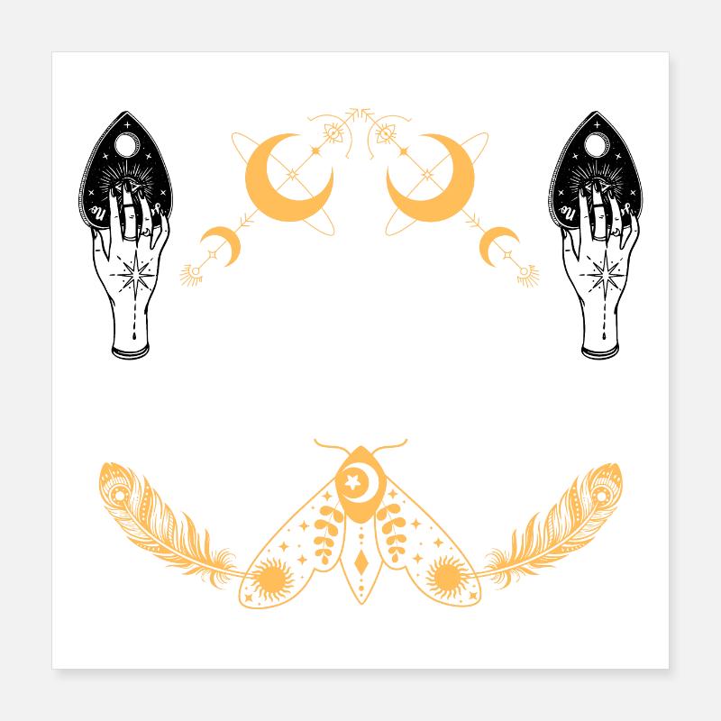 Magic Wolves Poster 16" x 16" (40x40 cm)