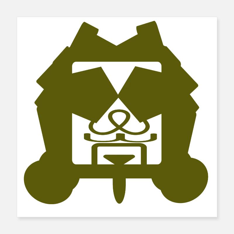 M. Dot - Poster 40 x 40 cm - blanc