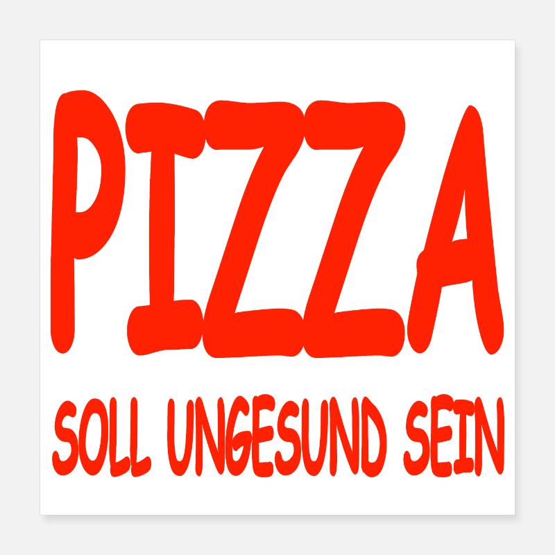 Pizza Poster 40x40 cm