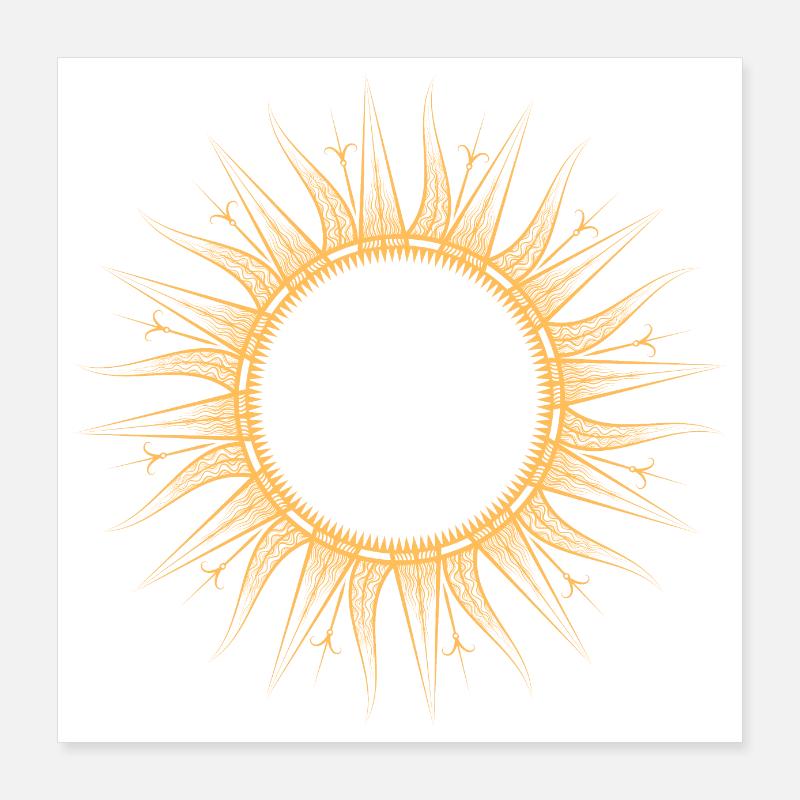 Magic sun Poster 16" x 16" (40x40 cm)