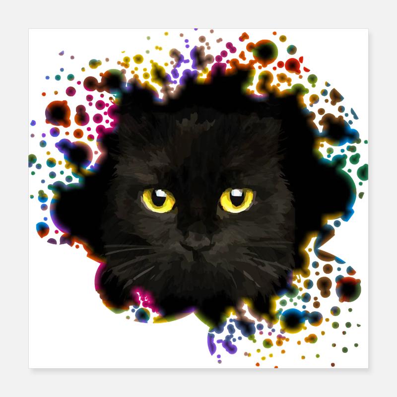 Chat Poster 40 x 40 cm