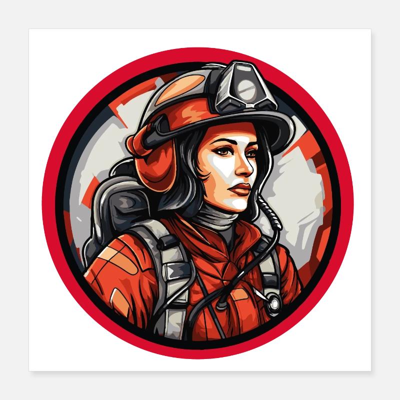 Pompière Poster 40 x 40 cm