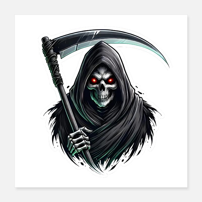 Sensenmann Poster 40x40 cm