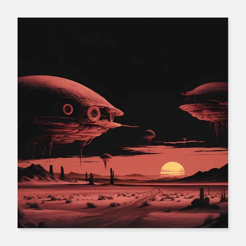 Red Desert Poster 16" x 16" (40x40 cm)