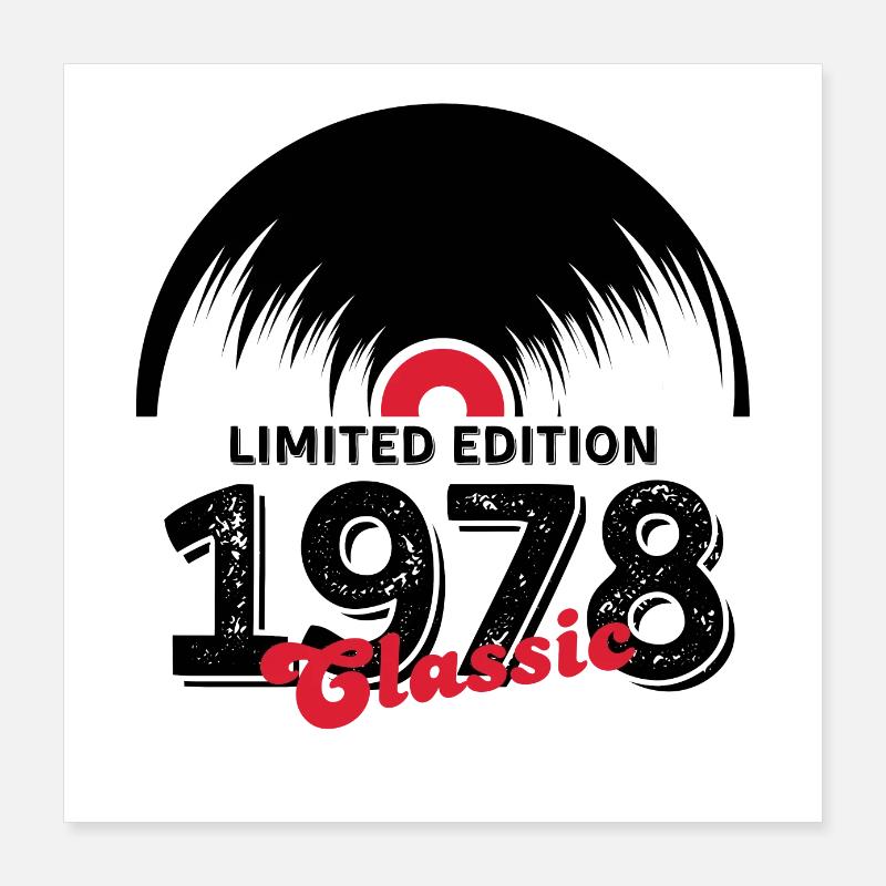 Limited edition 1978 Classic vinyl Poster 16" x 16" (40x40 cm)